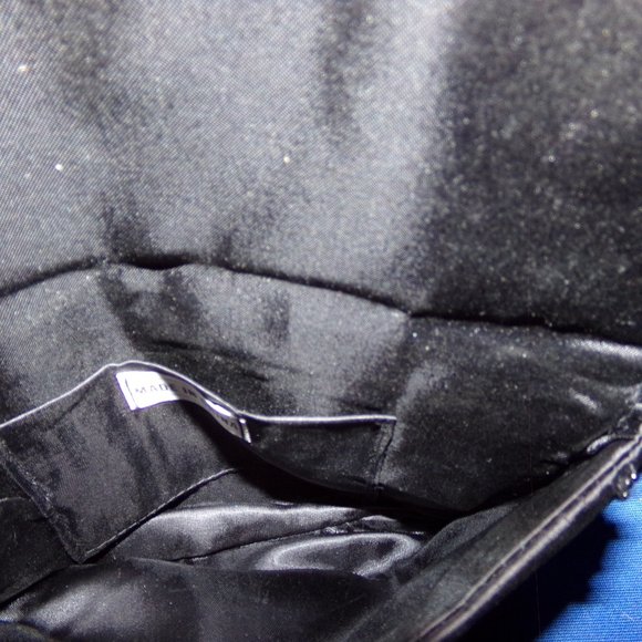 Vintage Beaded Evening Bag Clutch Purse - Black - Picture 5 of 7